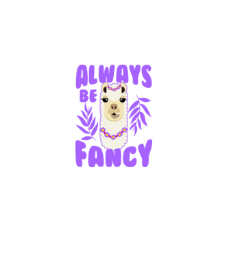 Always be fancy model negru pe tricou