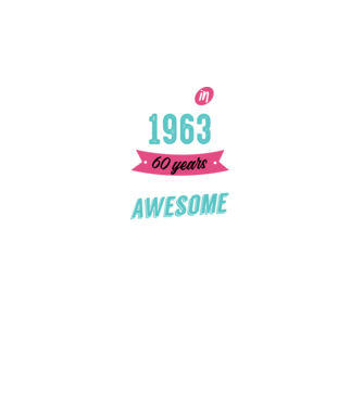 MADE IN 1963 model negru pe tricou