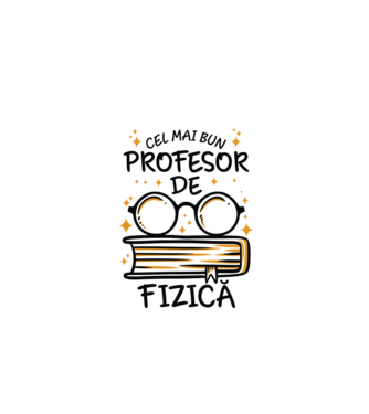 Cel mai profesor fizică model alb pe tricou
