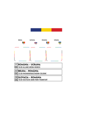 Fotbal Calendar Euro 2024 model negru pe tricou