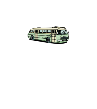 Autobuze model gri pe tricou