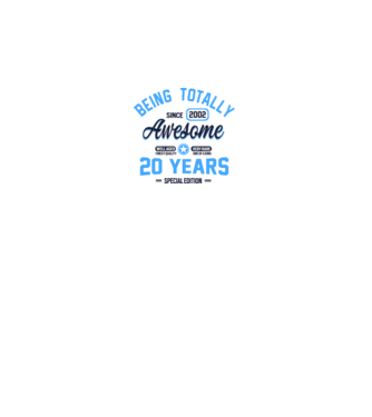 20 years of being totally awesome model alb pe tricou