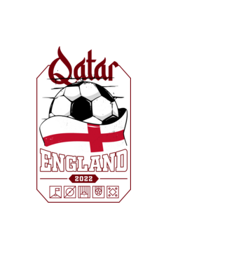 Qatar teams England model negru pe tricou