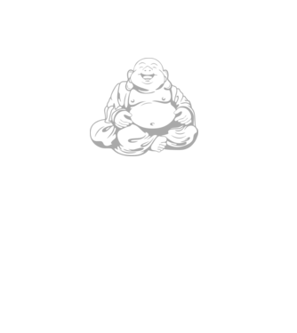 fat buddha model negru pe tricou