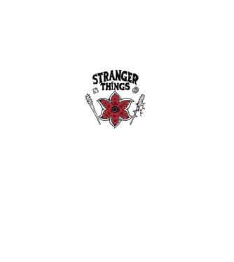 stranger things demogorgon head2 model alb pe tricou