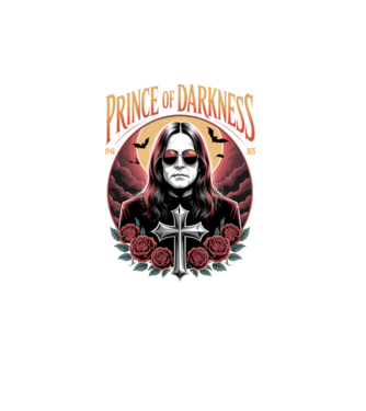 Prince of Darkness model turcoaz pe tricou