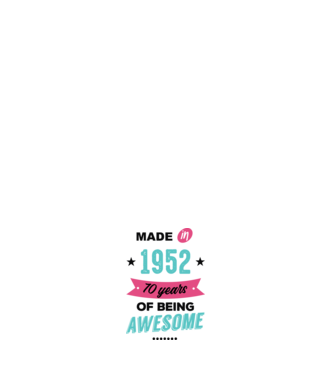 MADE in 1952 model negru pe tricou