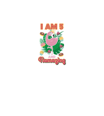 FLAMAZING Birthday 5 Years old model alb pe tricou