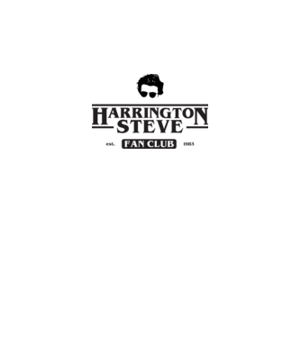 steve harrington fan club model alb pe tricou