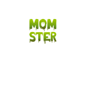 Momster model negru pe tricou