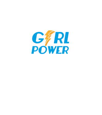 GirlPower model negru pe tricou
