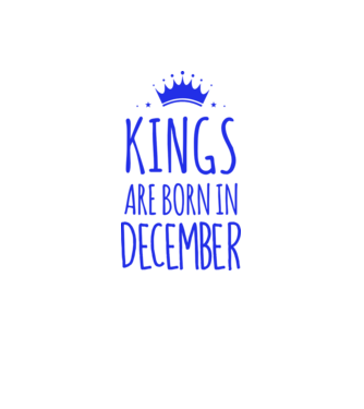 Kings are born in - December model gri pe tricou