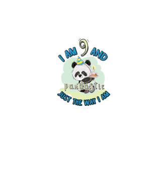 PANDASTIC 9 model alb pe tricou