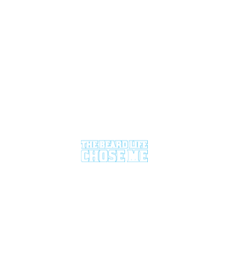'I didn''t choose the beard life' model negru pe tricou
