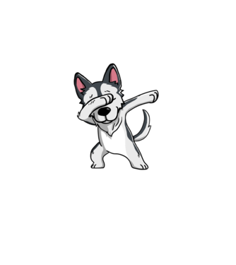 Husky DAB model albastru închis pe tricou