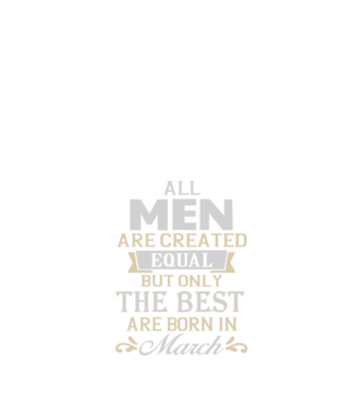 All men created equal but only the beat are born in march model albastru închis pe tricou