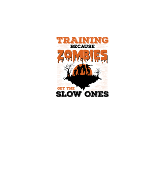 Zombies get the slow ones model alb pe tricou