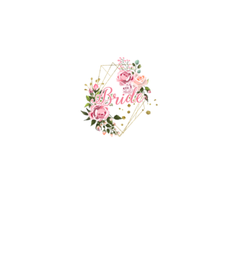 BRIDE roses floral model alb pe tricou