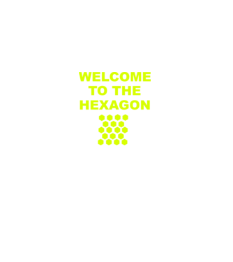 Welcome to the hexagon model negru pe tricou