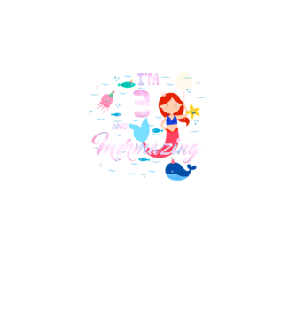 Mermazing Birthday 3 model negru pe tricou