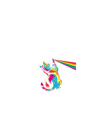 Pisica prismă model negru pe tricou