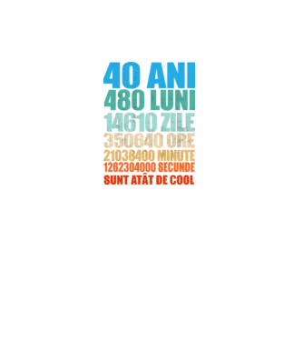 De 40 ani - luni - zile - ore - minute - secunde - sunt atât de cool model verde neon pe tricou