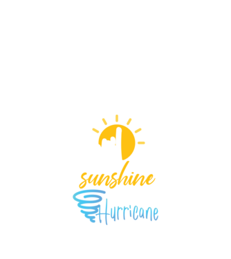 April Girls are Sunshine mixed with a little Hurricane model negru pe tricou