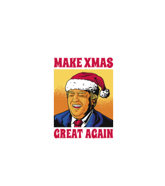 Make Xmas great again model negru pe tricou