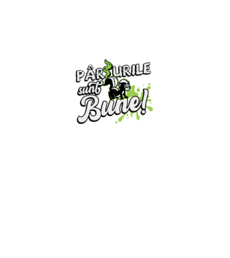 Pârțurile sunt bune model negru pe tricou