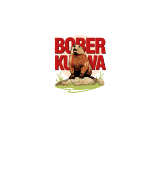 BOBER model alb pe tricou
