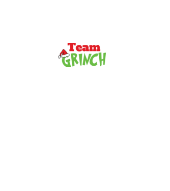 Team Grinch model negru pe tricou