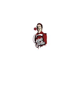 ciao bella berlin rose model negru pe tricou