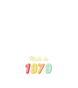 made in 1979 retro model alb pe tricou
