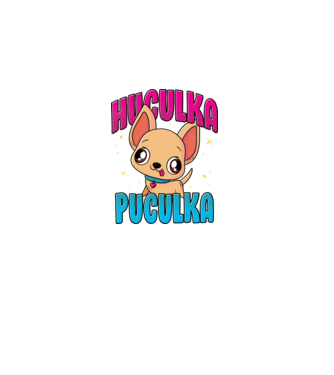 Huculka Puculka chivava model negru pe tricou