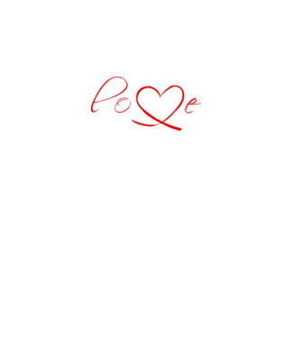 Love Valentines day model negru pe tricou