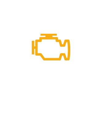 check engine model negru pe tricou