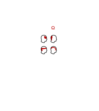 Type of Headaches - God of War model negru pe tricou