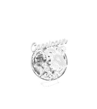 Zodiac femeie CAPRICORN retro model negru pe tricou