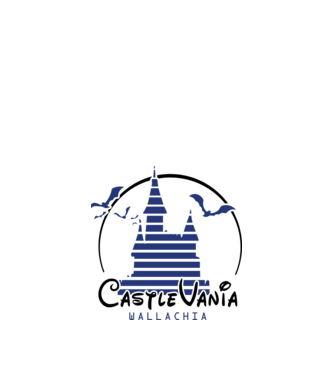 România CastleVania model alb pe tricou