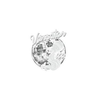 Zodiac femeie VĂRSĂTOR retro model negru pe tricou
