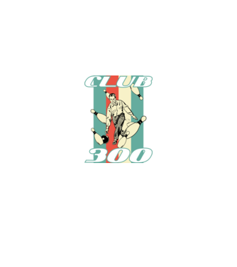 club300 model negru pe tricou