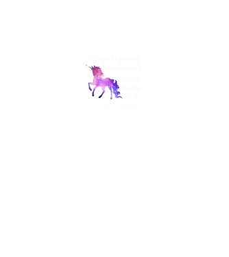 Always be UNICORN model alb pe tricou