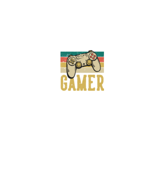 Retro gamer model negru pe tricou