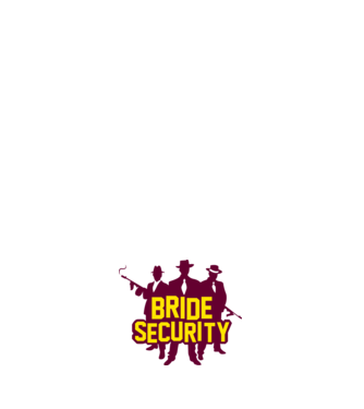 Bride Security model alb pe tricou