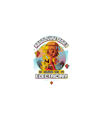 absolvire 2023 electrician model negru pe tricou