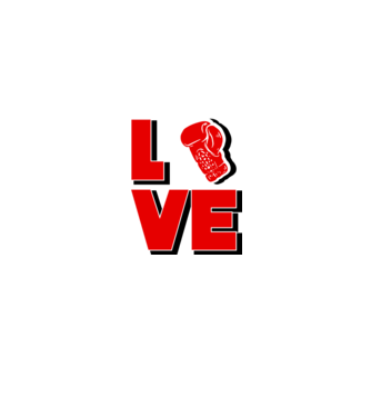 LOVE BOX model alb pe tricou