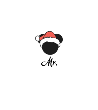 mr christmas model gri pe tricou