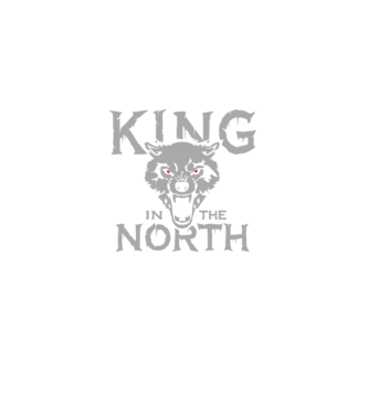 King In The Noth model negru pe tricou