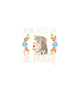 M-am trezit așa de drăguț model turcoaz pe tricou