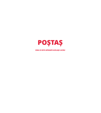 Supererou poştaş model negru pe tricou